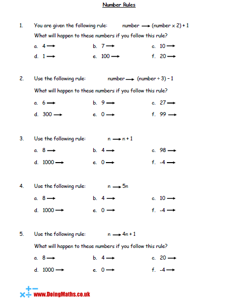 Algebraic Expressions - Free worksheets, PowerPoints and other