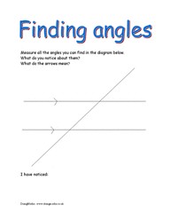 Parallel lines angles worksheet