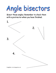 Constructing angle bisectors worksheet