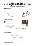 Constructing triangles review worksheet
