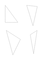 Ready drawn triangles worksheet