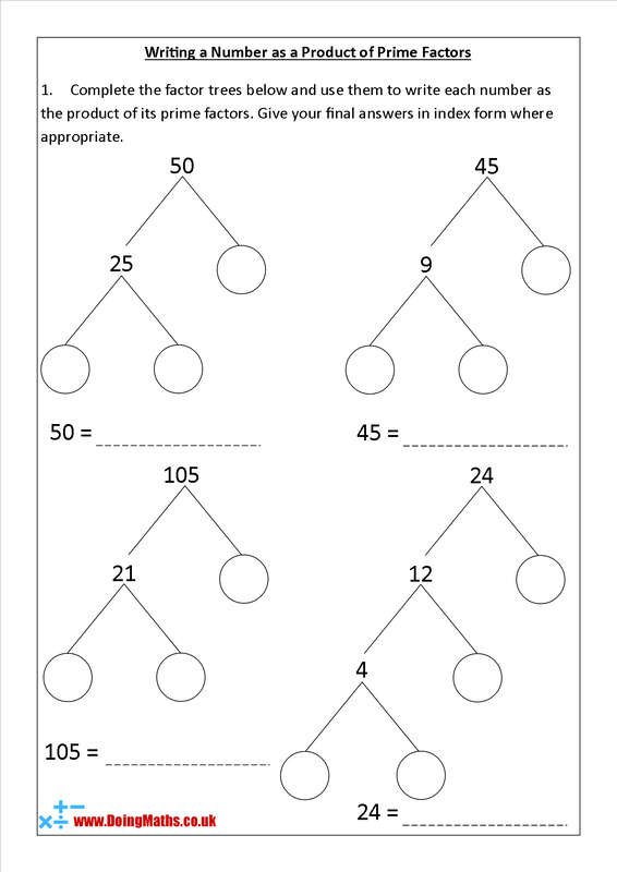 Factors and Multiples - Free worksheets, PowerPoints and other ...
