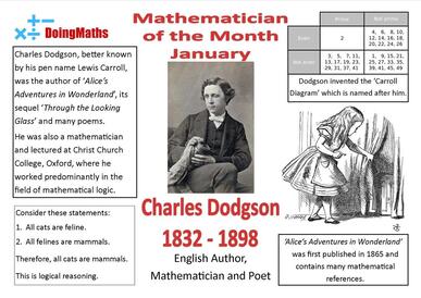 Mathematician of the Month - Lewis Carroll