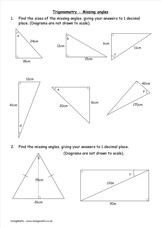 using-trigonometry-to-find-angle-measures-worksheet-answers-with-work